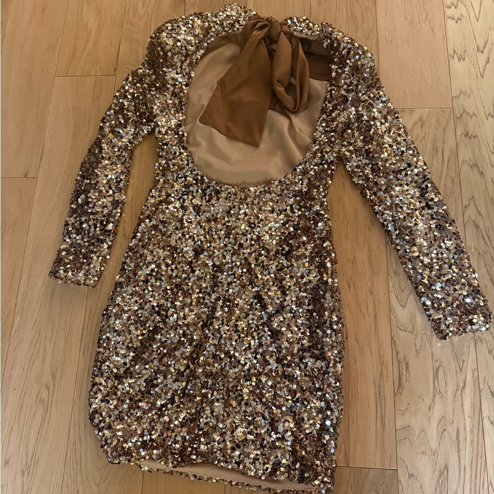 Sequin Gold Dress